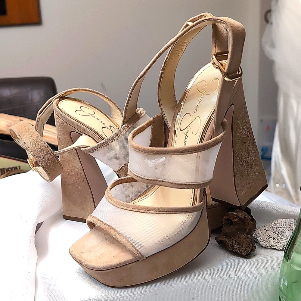 Jessica Simpson square heeled sandal BOGO